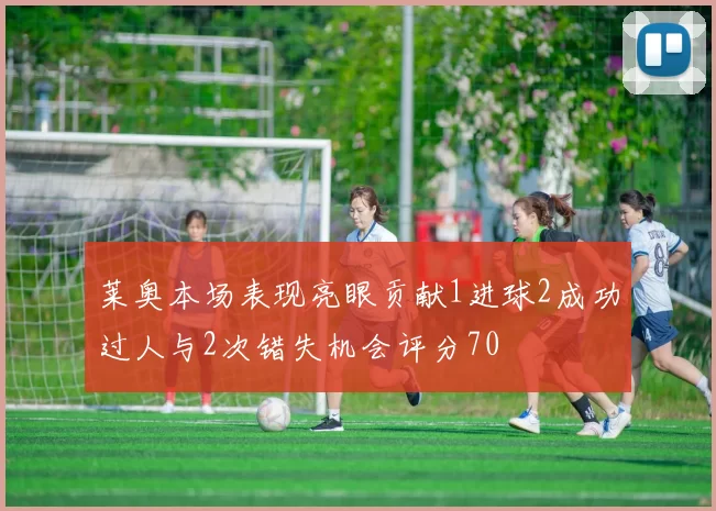 莱奥本场表现亮眼贡献1进球2成功过人与2次错失机会评分70